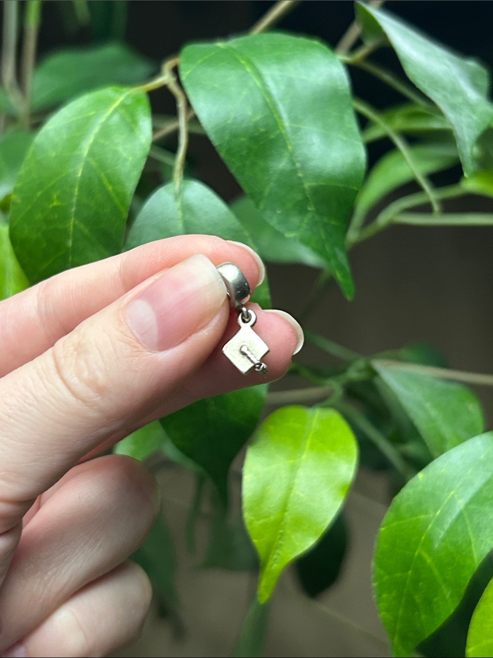 Pandora sterling silver graduation cap charm